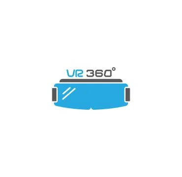 Virtual reality VR related icon on background for graphic and web design Stock Illustration
