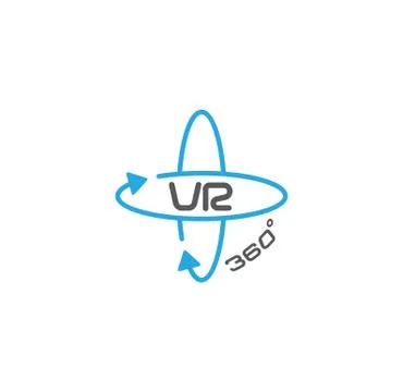 Virtual reality VR related icon on background for graphic and web design Stock Illustration