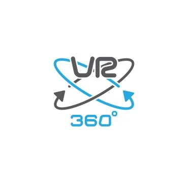 Virtual reality VR related icon on background for graphic and web design Stock Illustration
