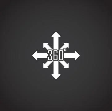 Virtual reality VR related icon on background for graphic and web design Stock Illustration