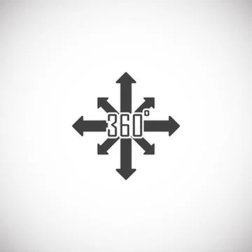 Virtual reality VR related icon on background for graphic and web design Stock Illustration