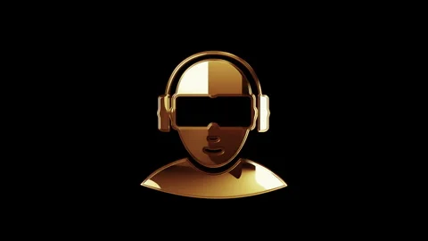 Virtual reality VR symbol digital concept Stock Footage 336237492