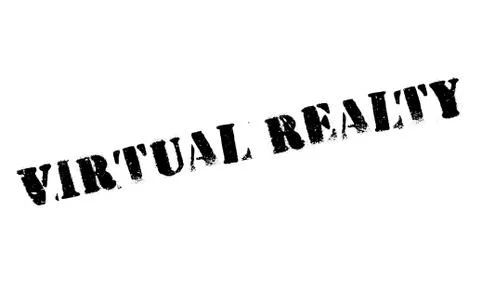 Virtual Realty rubber stamp Stock-Illustration