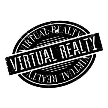 Virtual Realty rubber stamp Stock-Illustration