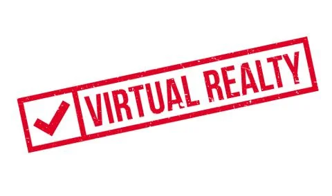 Virtual Realty rubber stamp Stock-Illustration