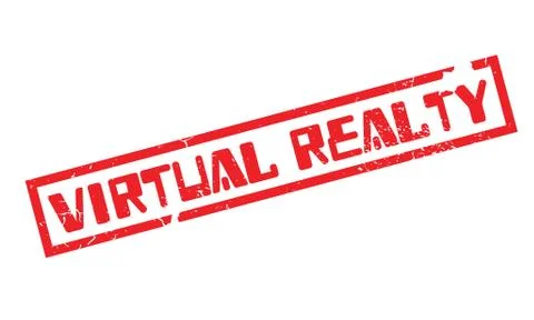 Virtual Realty rubber stamp Stock-Illustration