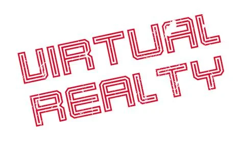Virtual Realty rubber stamp Stock Illustration