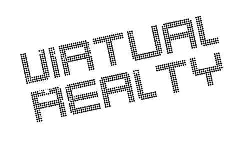Virtual Realty rubber stamp Stock-Illustration