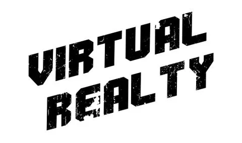 Virtual Realty rubber stamp Stock-Illustration