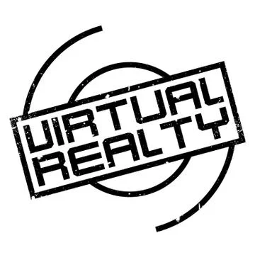 Virtual Realty rubber stamp Stock-Illustration