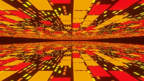 Virtual Red Dimension Stock Footage 138792393