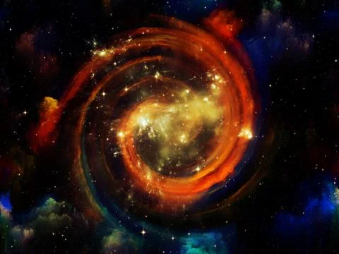 Virtual Ring Nebula Stock Illustration