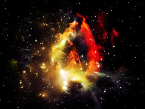 Virtual Ring Nebula Stock Illustration