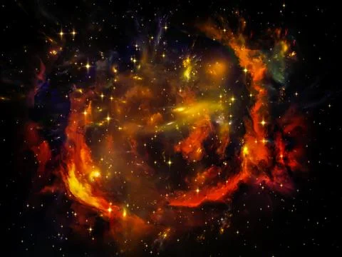 Virtual Ring Nebula Stock Illustration