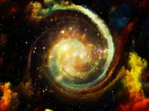 Virtual Ring Nebula Stock Illustration