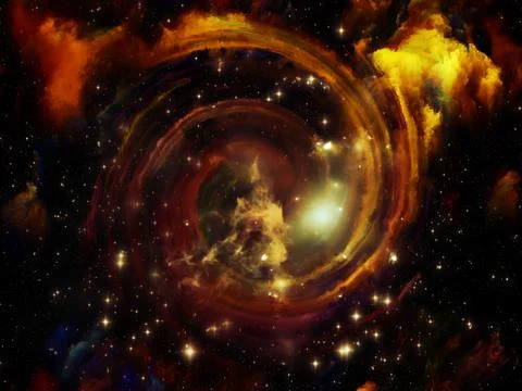 Virtual Ring Nebula Stock Illustration
