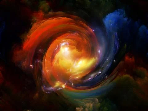 Virtual Ring Nebula Stock Illustration