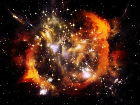 Virtual Ring Nebula Stock Illustration