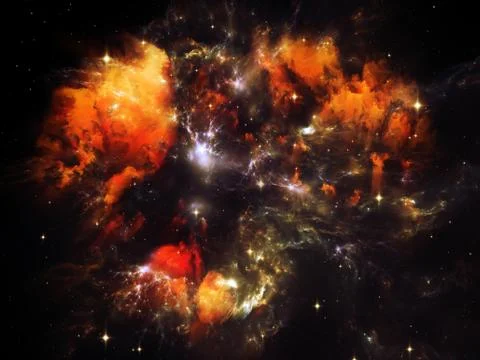 Virtual Ring Nebula Stock Illustration