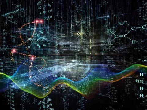 Virtual Science Stock Illustration