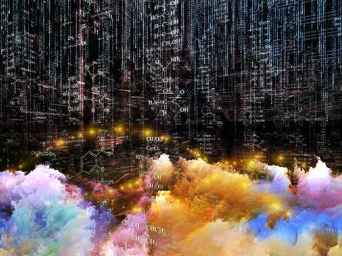 Virtual Science Stock Illustration