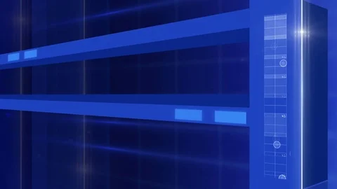 Virtual screen background blue LOOP Video stock 84058510