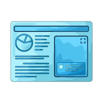 Virtual screen illustration 库存插图