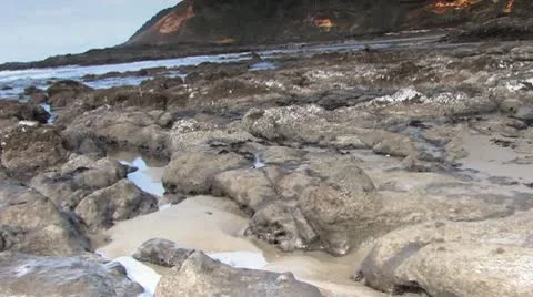 Virtual Sea Rock Walk Video stock 9515969