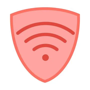 Virtual server vpn network line icon. Stock Illustration