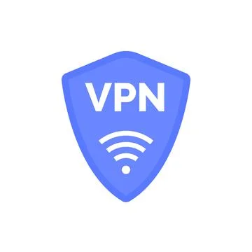 Virtual server vpn network line icon. Wifi private protect vector access safe Stock Illustration
