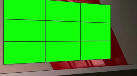 Virtual Set 12 - Standing Newsroom Studio Background Shot Stock Footage