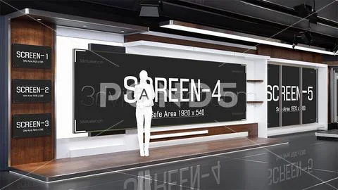 Virtual Set 121 For Photoshop PSD Template