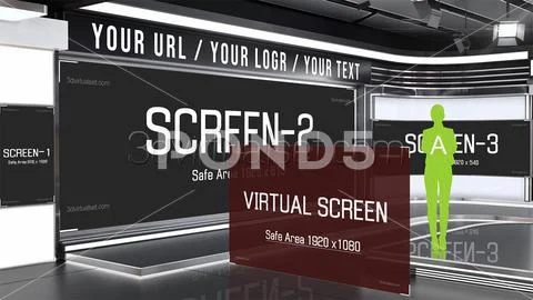 Virtual Set 128A For Photoshop PSD Template