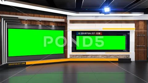 Virtual Set 130 For Photoshop PSD Template