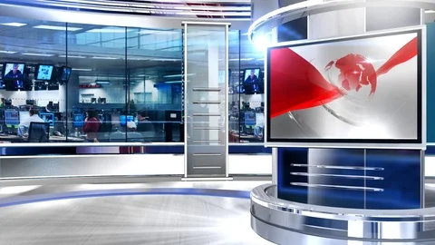 Virtual set globe screen2 Stock-Footage 79095391