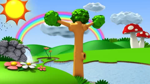 Virtual Set infant 3d Stock Footage 24720186