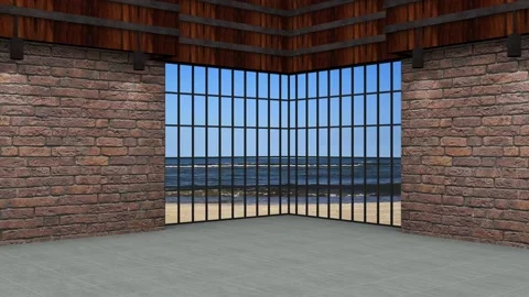 Virtual Set Moveable Water With 3D Background 44 Stock Footage 195941358