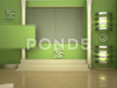 Virtual set studio tv chroma Stock Illustration