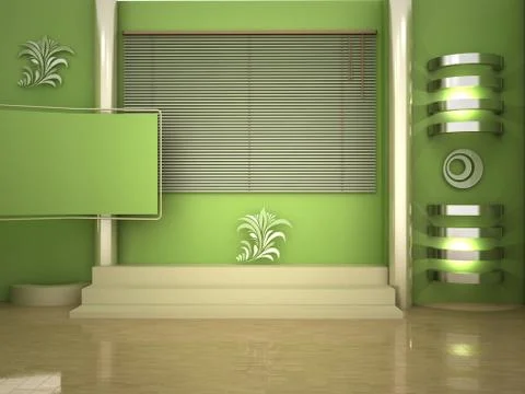 Virtual set studio tv chroma Stock Illustration