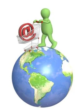 Virtual shopping Stock Illustration