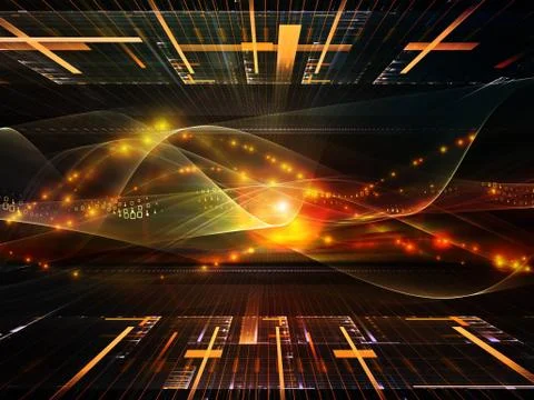 Virtual Sine Wave Stockillustratie