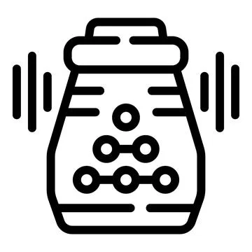 Virtual software assistant icon outline vector. Wireless control device Ilustración de archivo