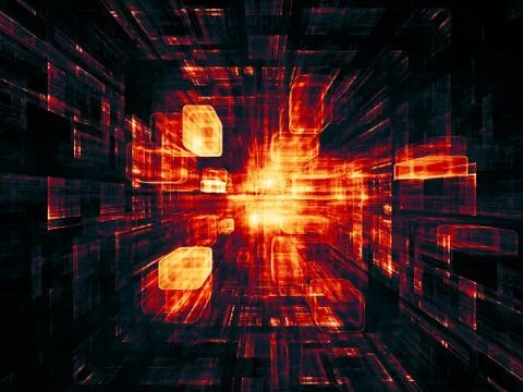 Virtual Space Abstraction Illustrazione stock