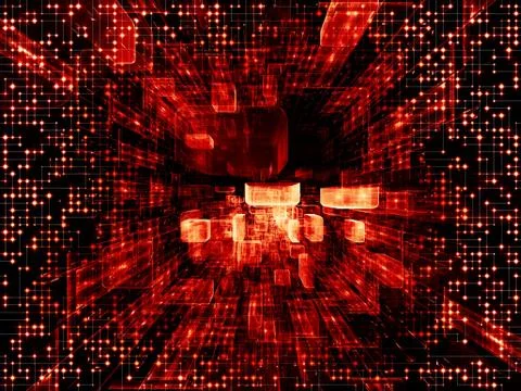 Virtual Space Abstraction Illustrazione stock