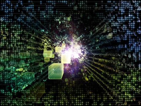 Virtual Space Abstraction Illustrazione stock