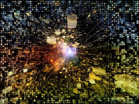 Virtual Space Abstraction Illustrazione stock