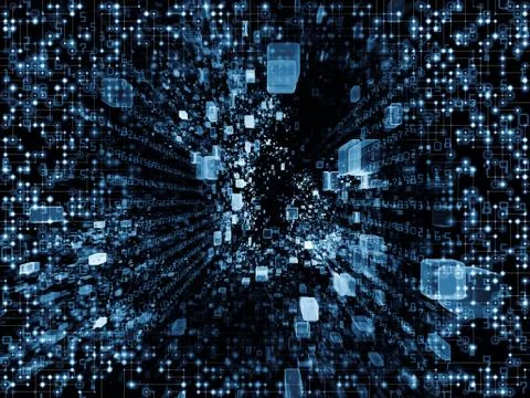 Virtual Space Abstraction Illustrazione stock