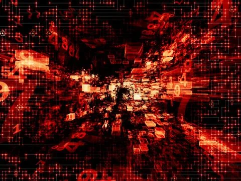 Virtual Space Abstraction Illustrazione stock