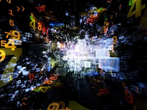 Virtual Space And Beyond Illustrazione stock