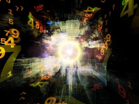 Virtual Space And Beyond Stock Illustration